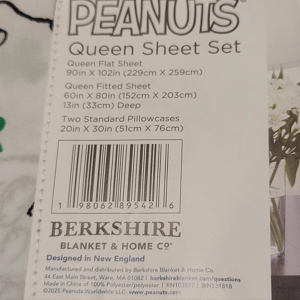 Snoopy Woodstock Lucky Clover Irish Shamrock St Patricks Day Queen Bed Sheet Set